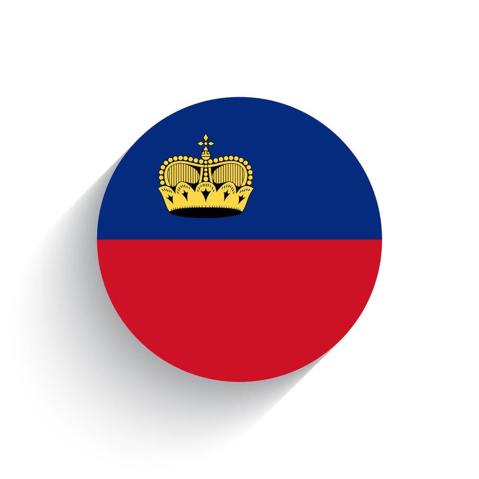 nationaal vlag van Liechtenstein icoon vector illustratie geïsoleerd Aan wit achtergrond.