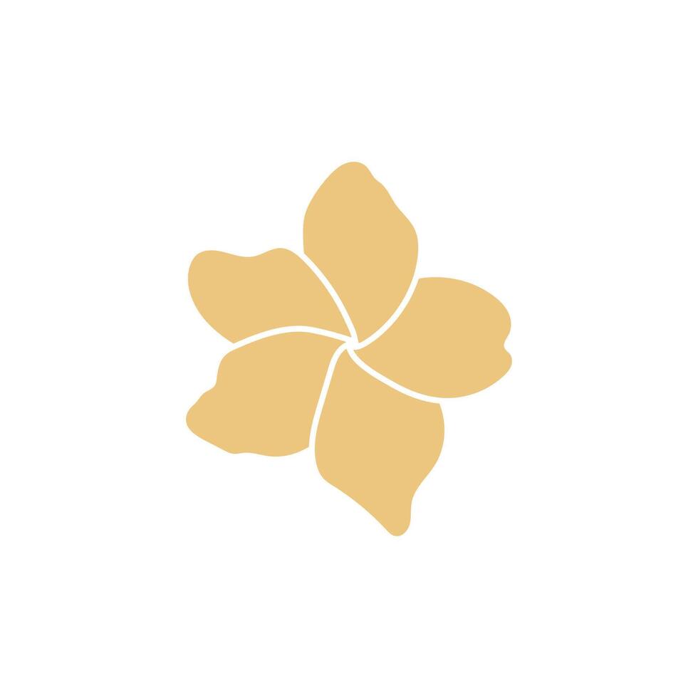 bloem plumeria logo vector element symbool ontwerp