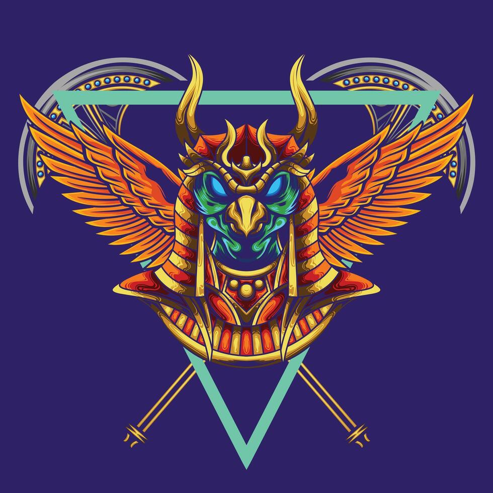 vector illustratie van Egyptische god van ra