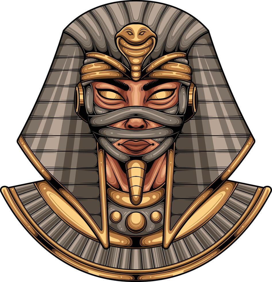 vector illustratie van Egyptische oude mama