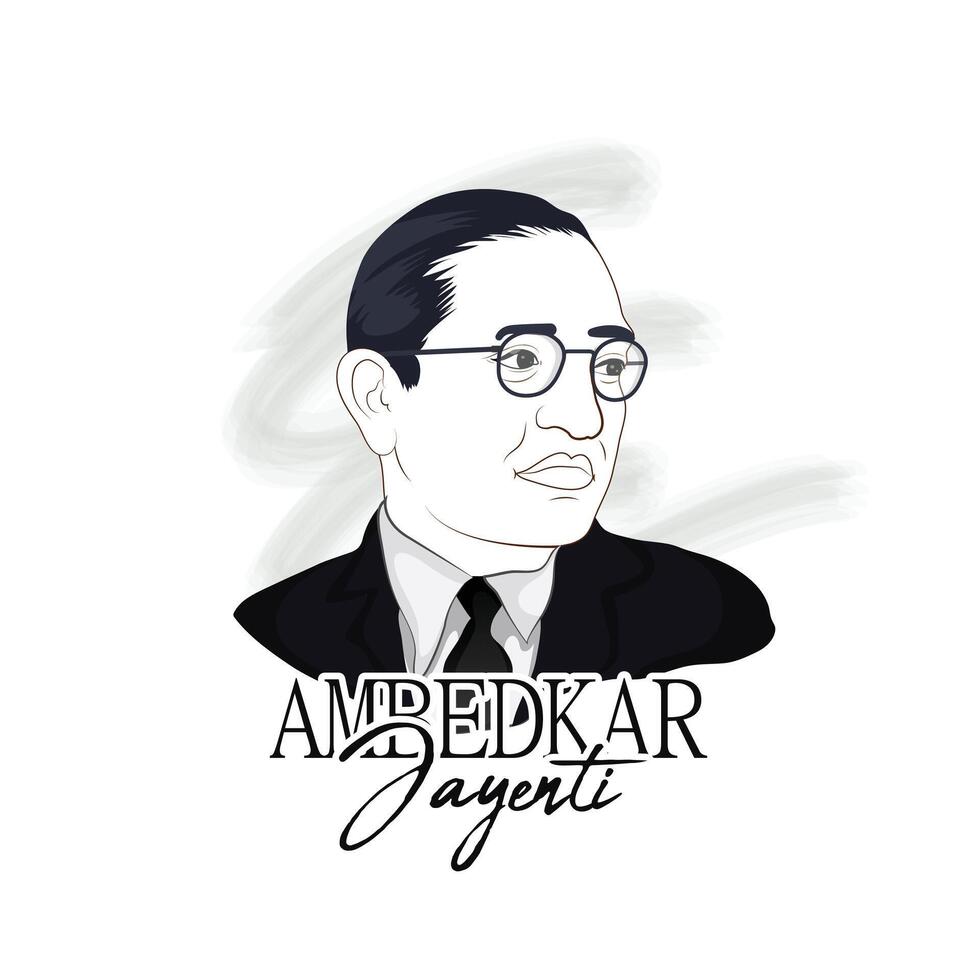 bhimrao ambedkar. dr. bhimrao ambedkar. b. r. ambedkar. Jayanti Indisch babasaheb dag viering vector illustratie