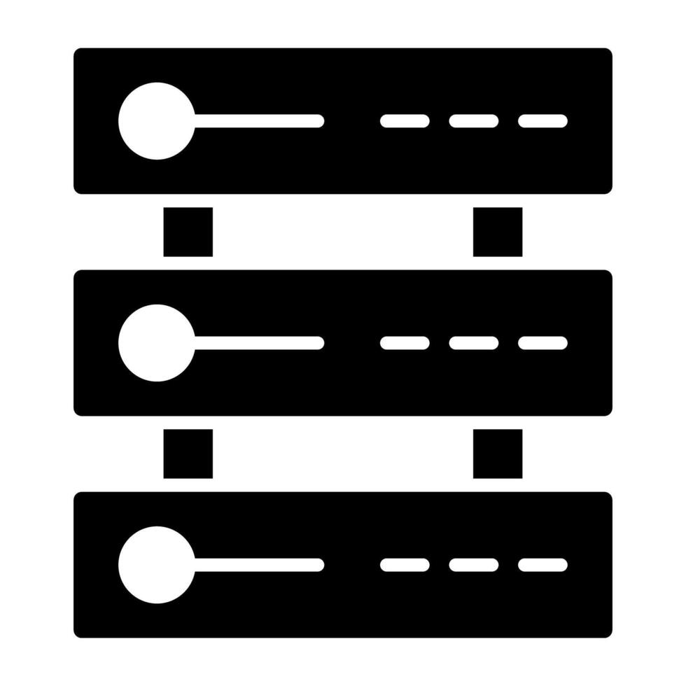 een modern ontwerp icoon van gegevens server vector