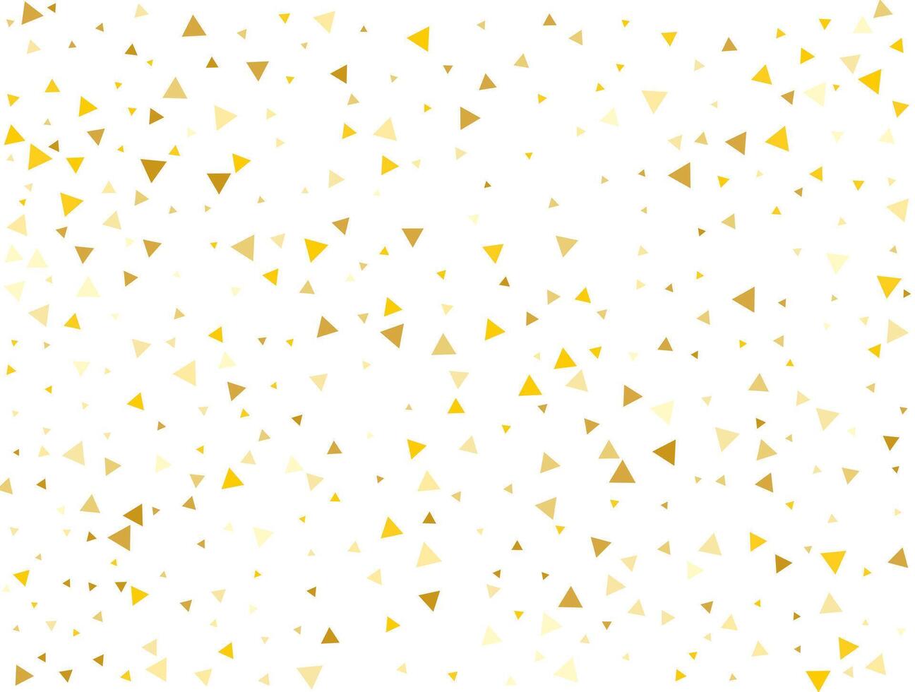 bruiloft gouden driehoekig confetti achtergrond. vector illustratie