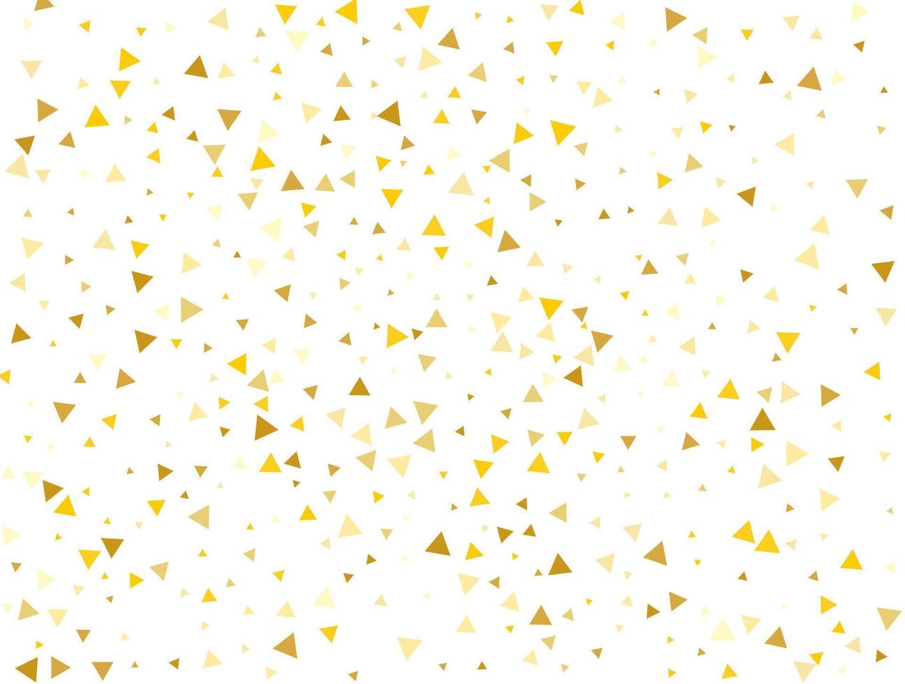 bruiloft gouden driehoekig confetti achtergrond. vector illustratie