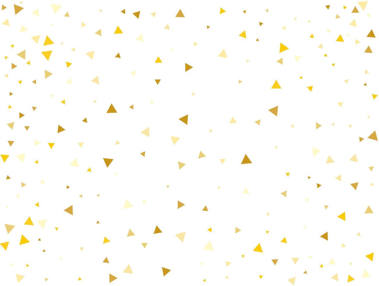 bruiloft gouden driehoekig confetti achtergrond. vector illustratie