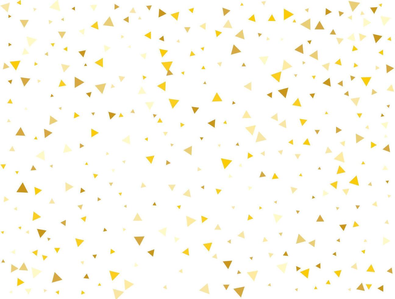 bruiloft gouden driehoekig confetti achtergrond. vector illustratie