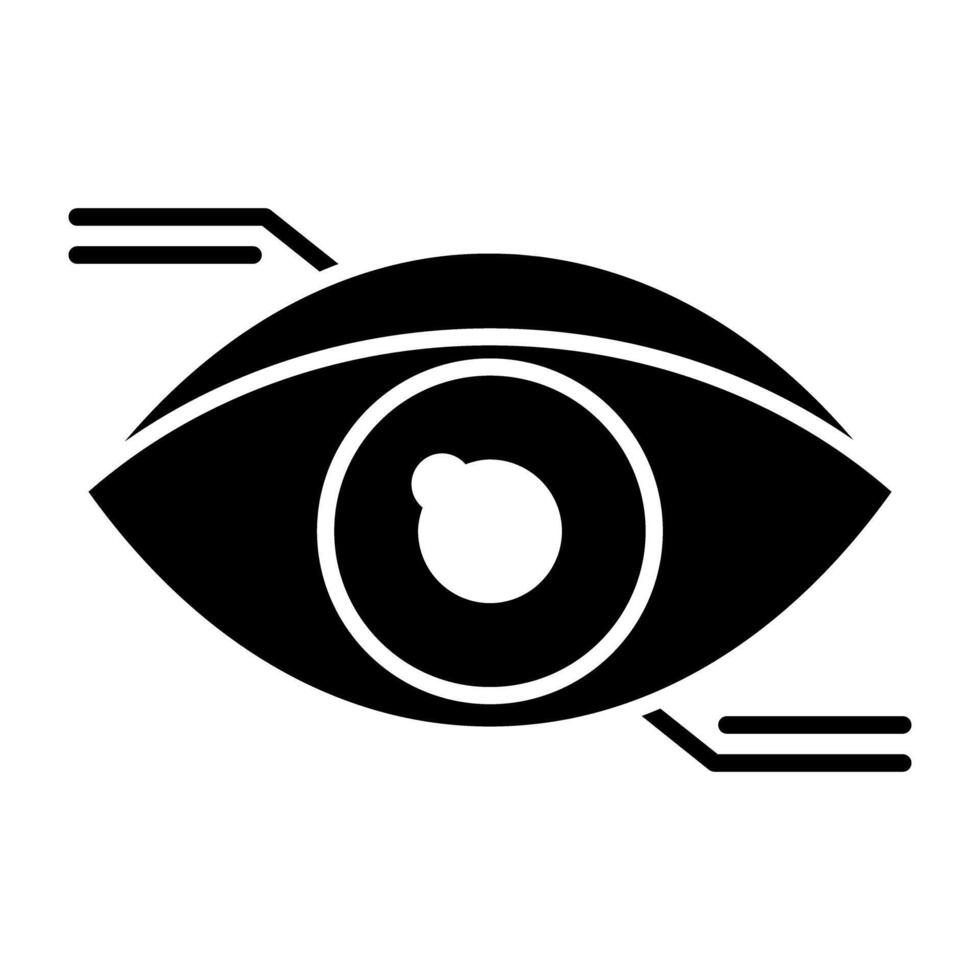 oog kraan icoon in uniek ontwerp vector