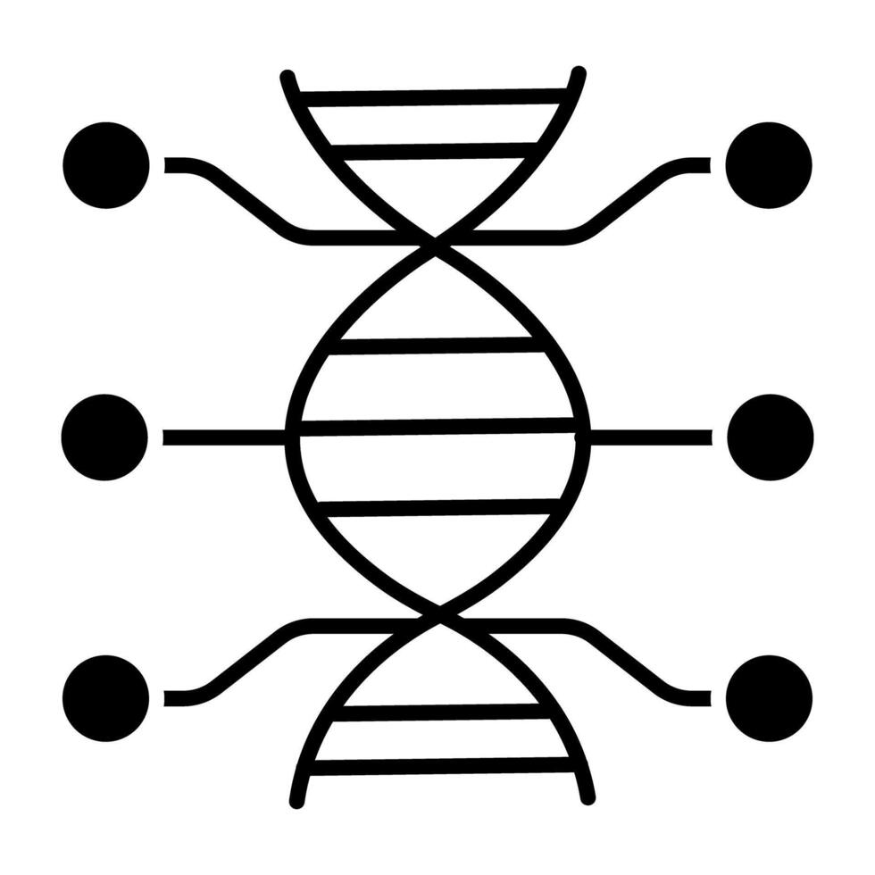 een perfecte ontwerpvector van deoxyribonucleïnezuur vector