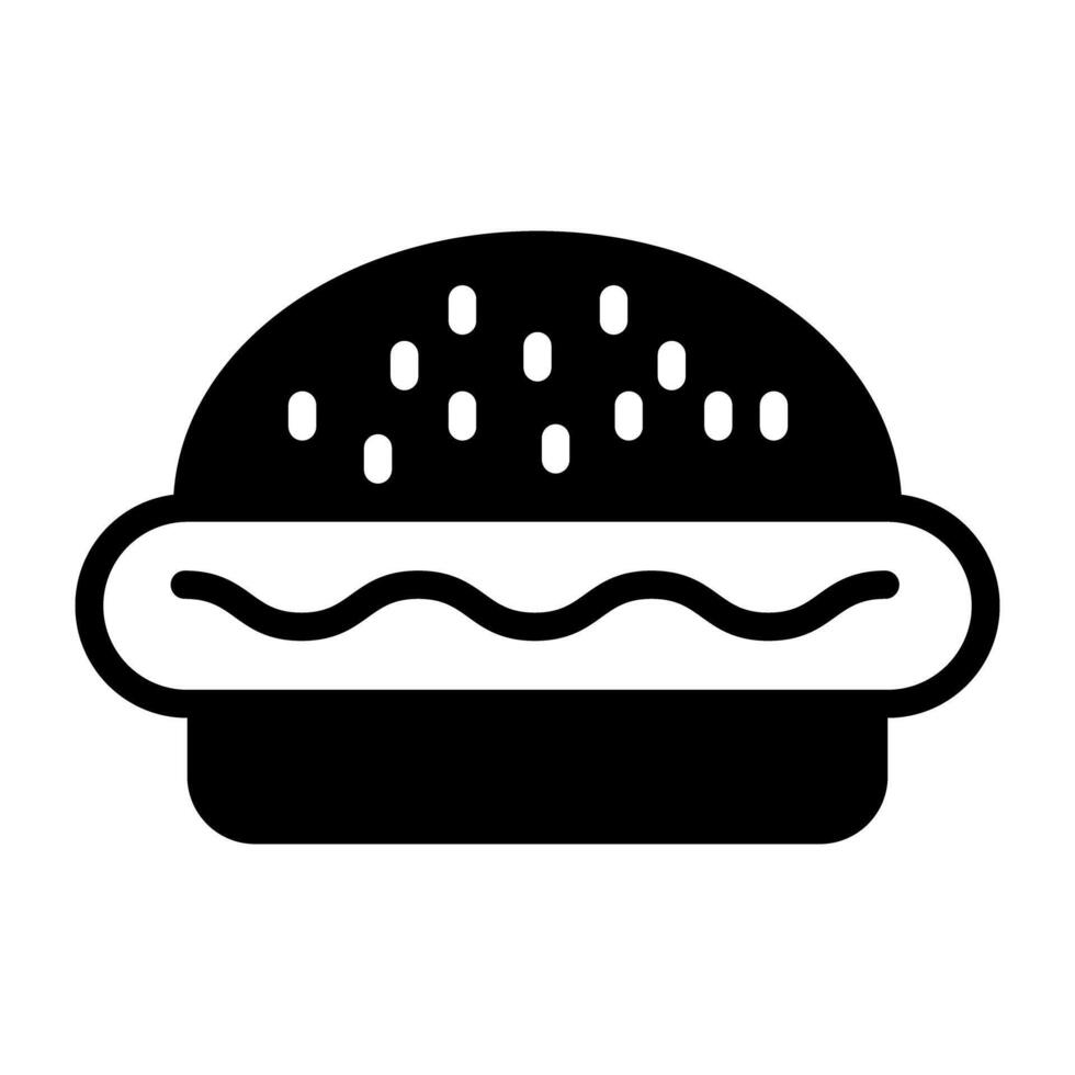 een lekker icoon van hotdog hamburger vector