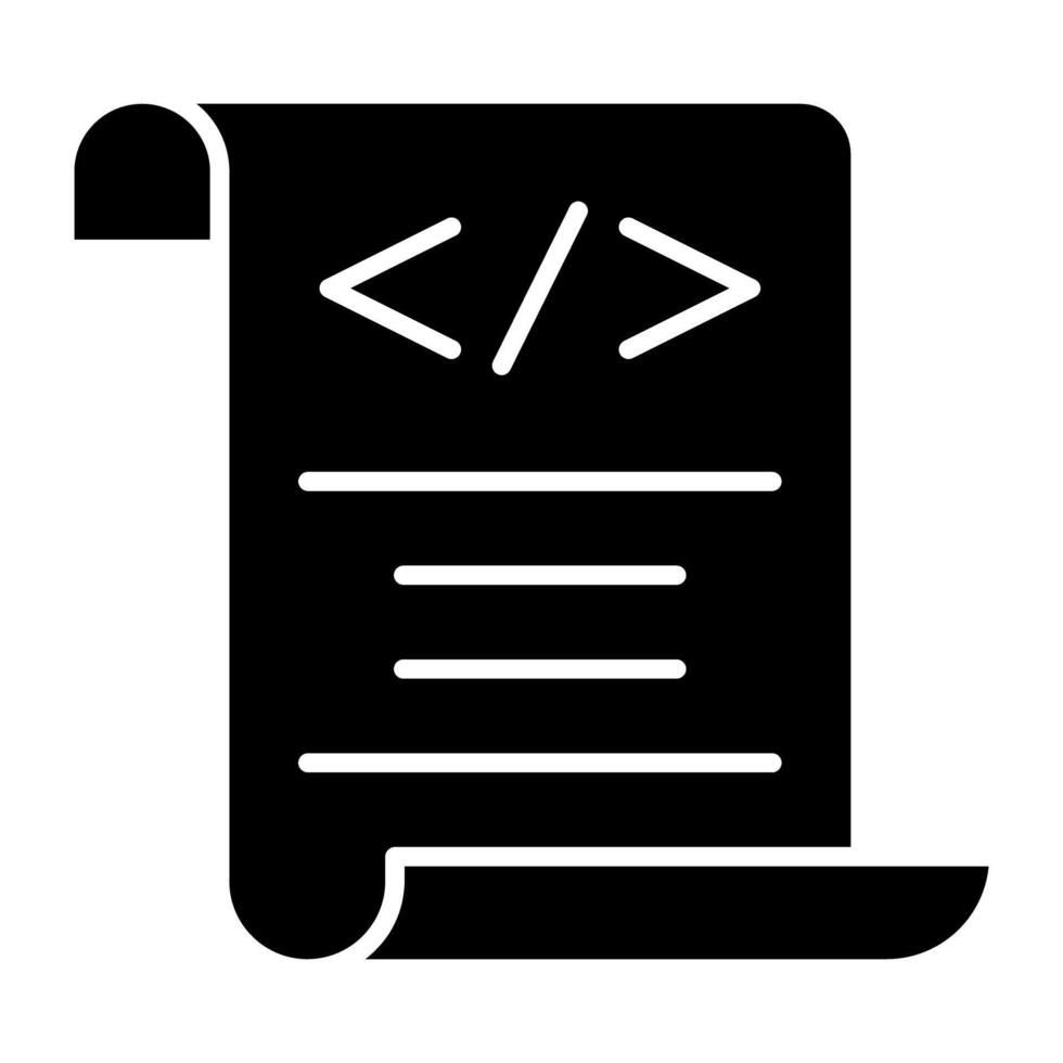 een modern ontwerp icoon van codering het dossier vector