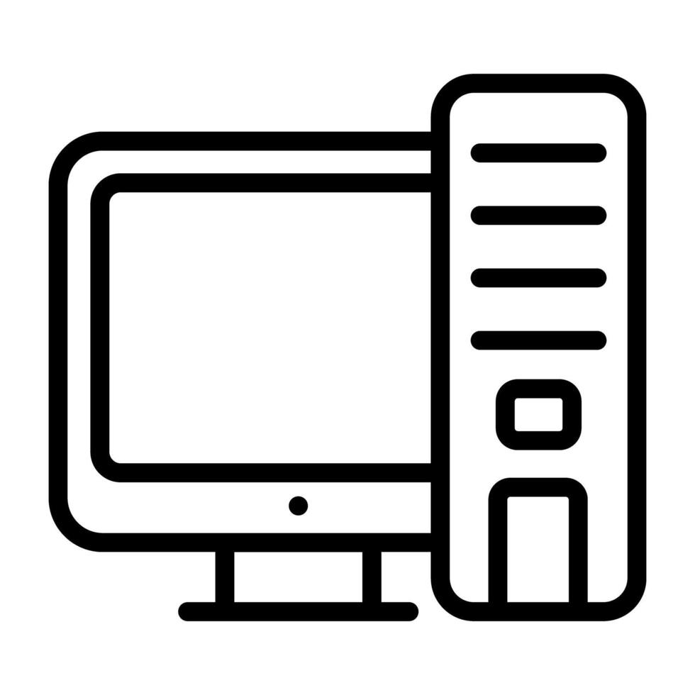 een icoon ontwerp van persoonlijk computer vector