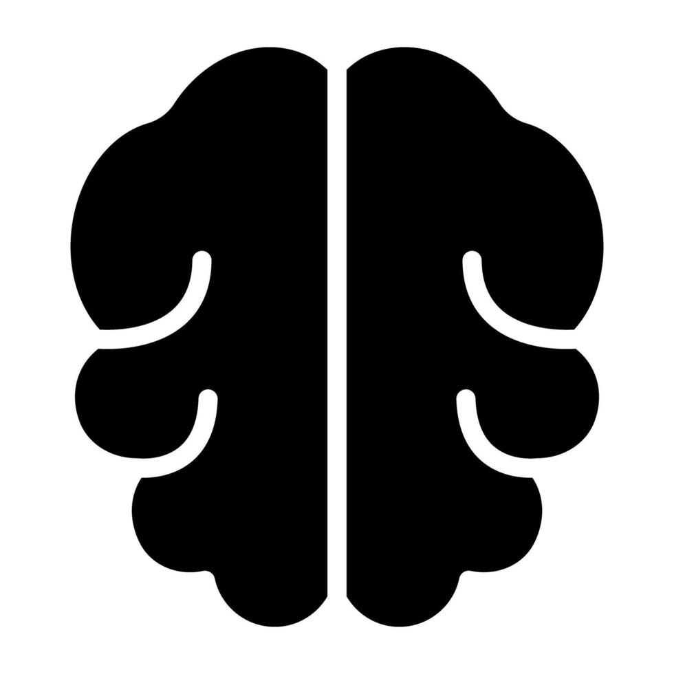 modieus ontwerp icoon van hersenen vector