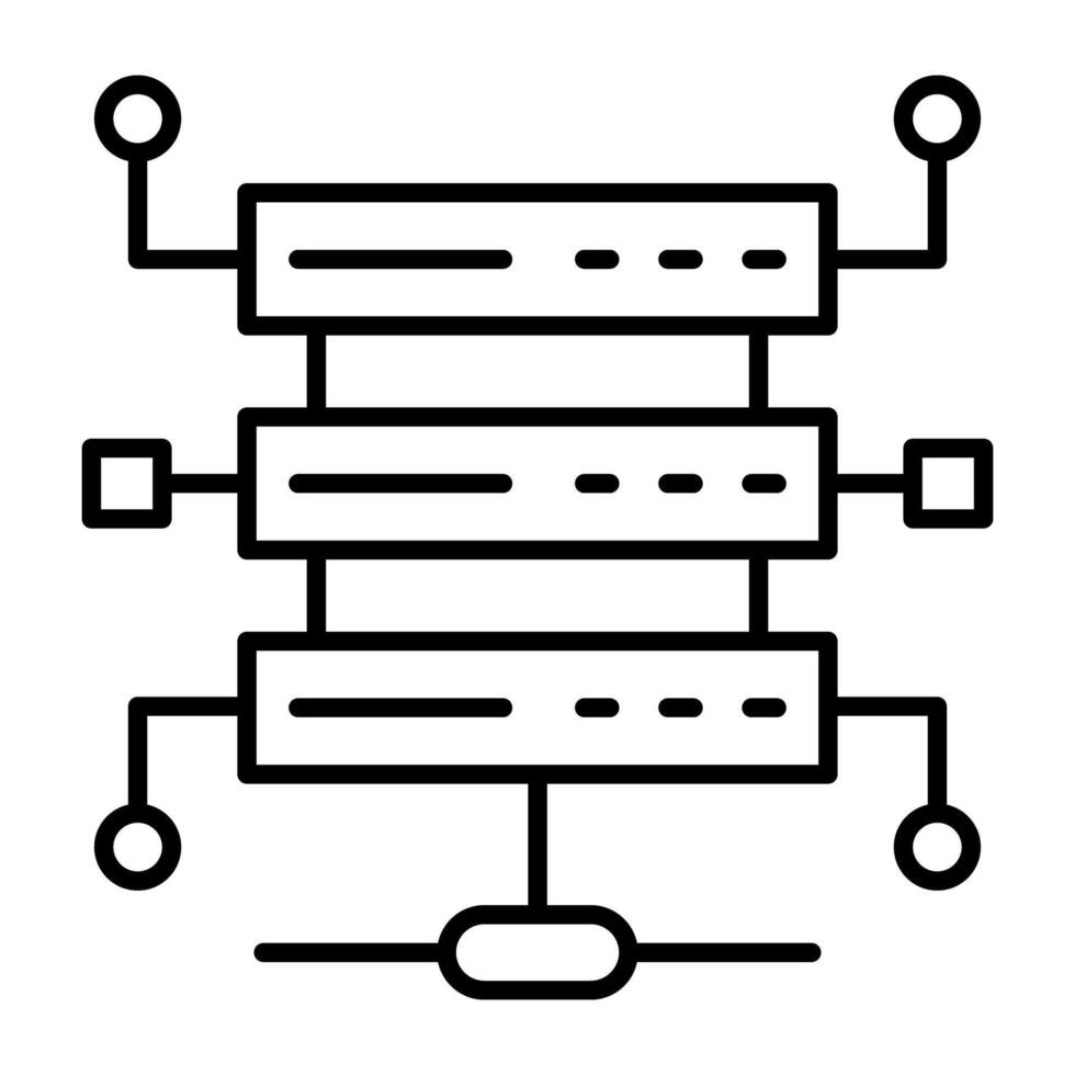 modern ontwerp icoon van delen server vector