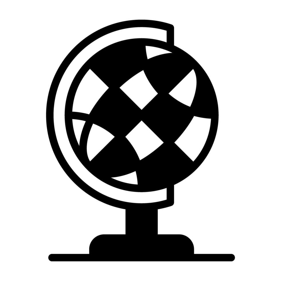 een premie downloaden icoon van tafel wereldbol vector