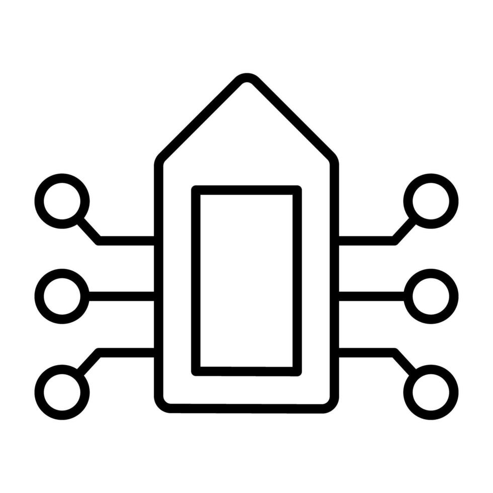 een lineair ontwerp, icoon van seo label vector