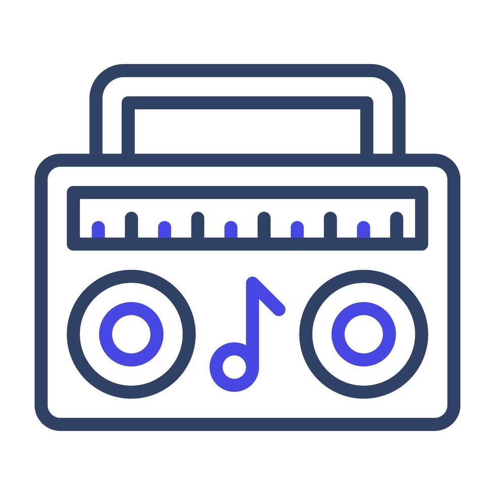 cassette speler icoon, boombox voor web en mobiel apps vector