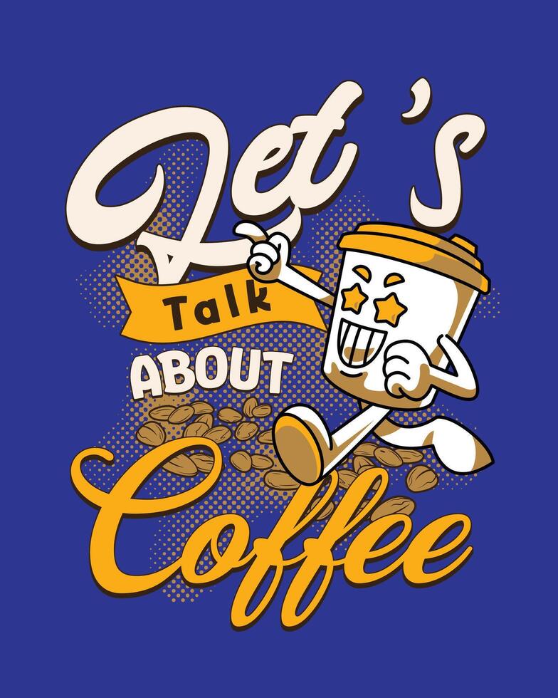 koffie t-shirt ontwerp, typografie met grafisch koffie t-shirt ontwerp vector kunst