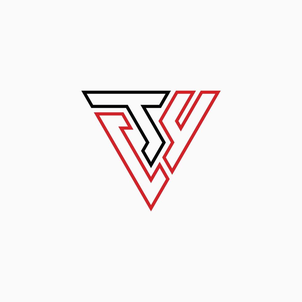 logo ontwerp grafisch concept creatief premie vector voorraad brief eerste ct4 of cty doopvont lijn driehoek. verwant naar monogram sport geschiktheid actief merk