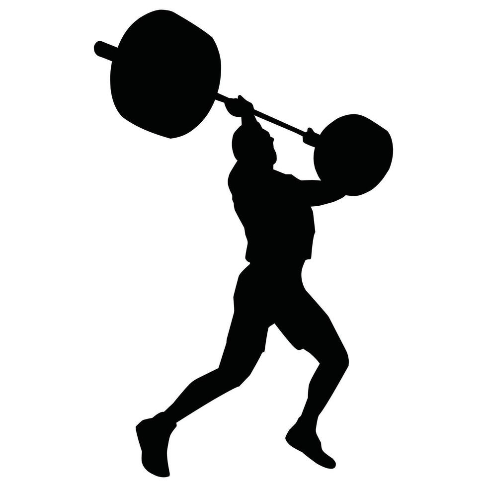 Sportschool training silhouet vector