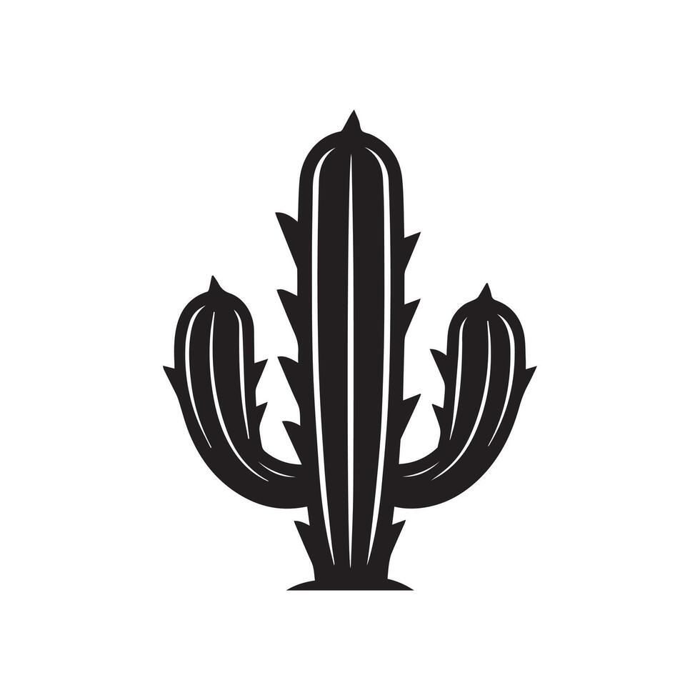 cactus boom verzameling flora ontwerp vector kunst.