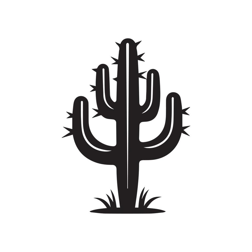 cactus boom verzameling flora ontwerp vector kunst.