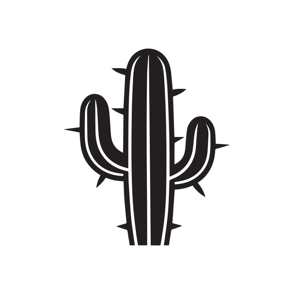 cactus boom verzameling flora ontwerp vector kunst.