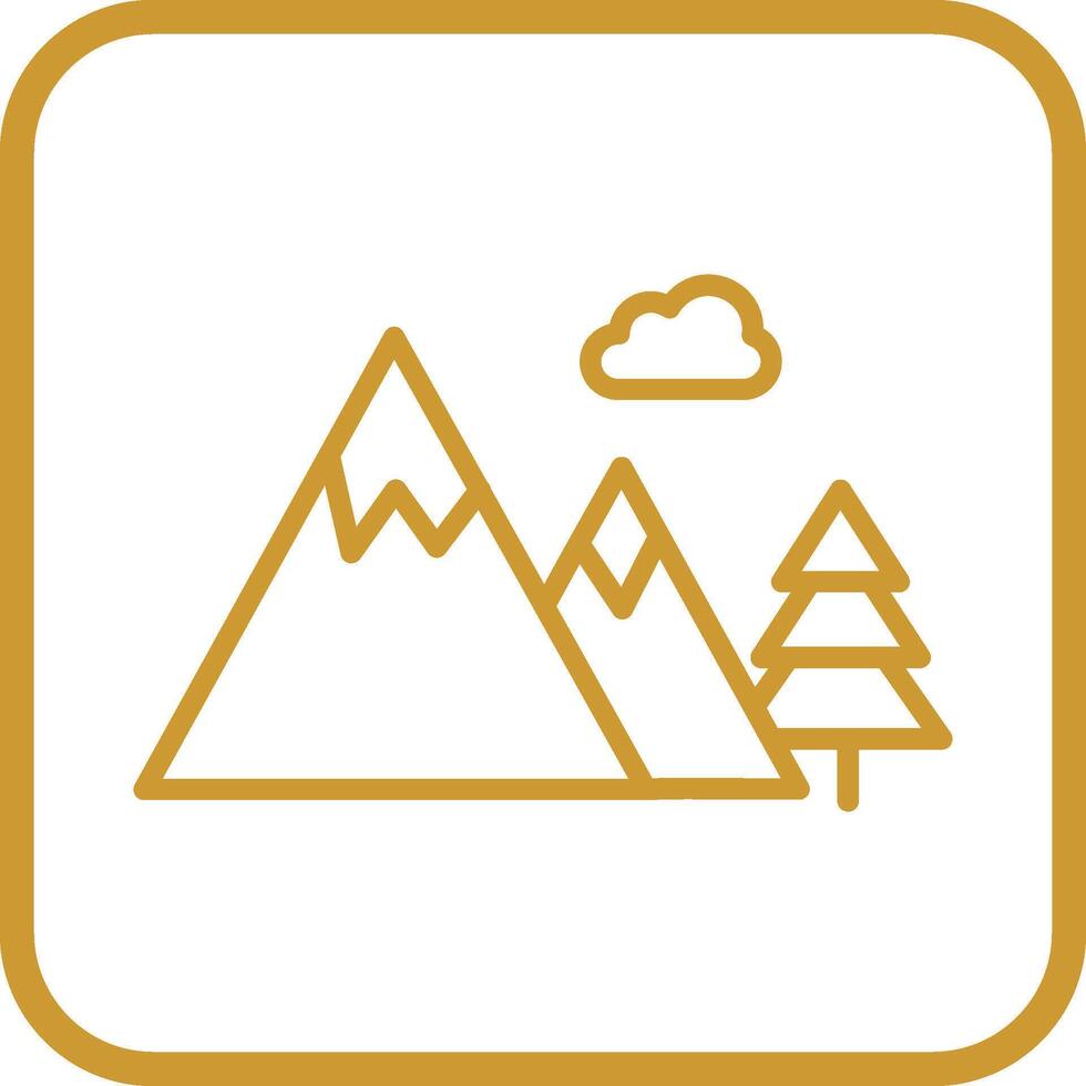 berg vector pictogram