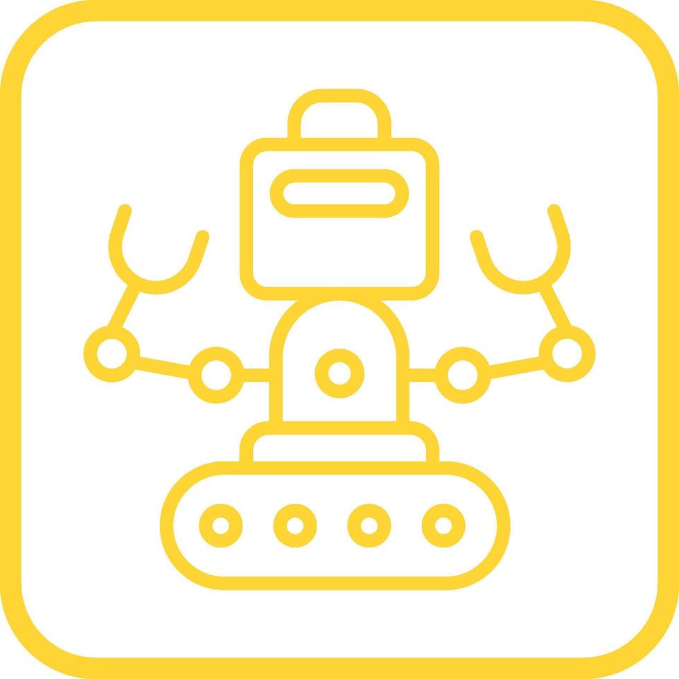 industrieel robot ik vector icoon