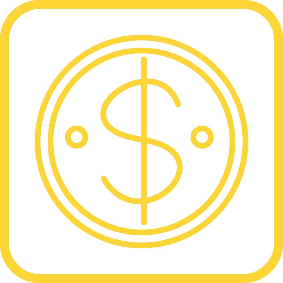 dollar munt vector pictogram