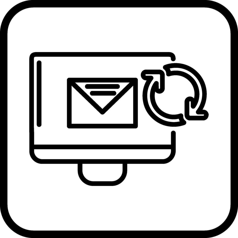 vernieuwen mail vector icoon