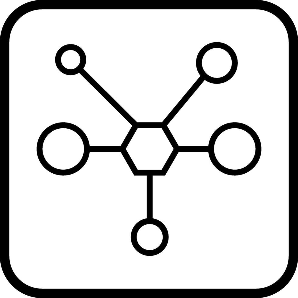 molecuul vector pictogram