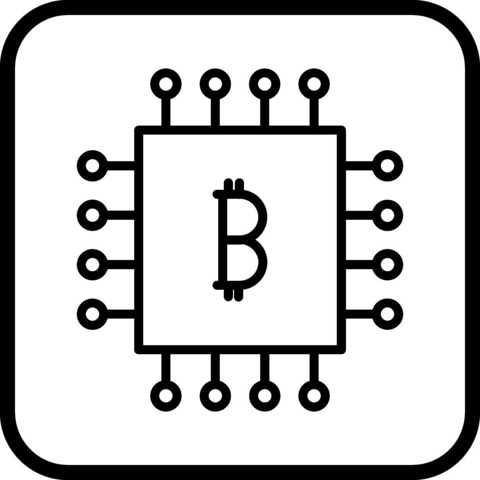 bitcoin spaander vector icoon