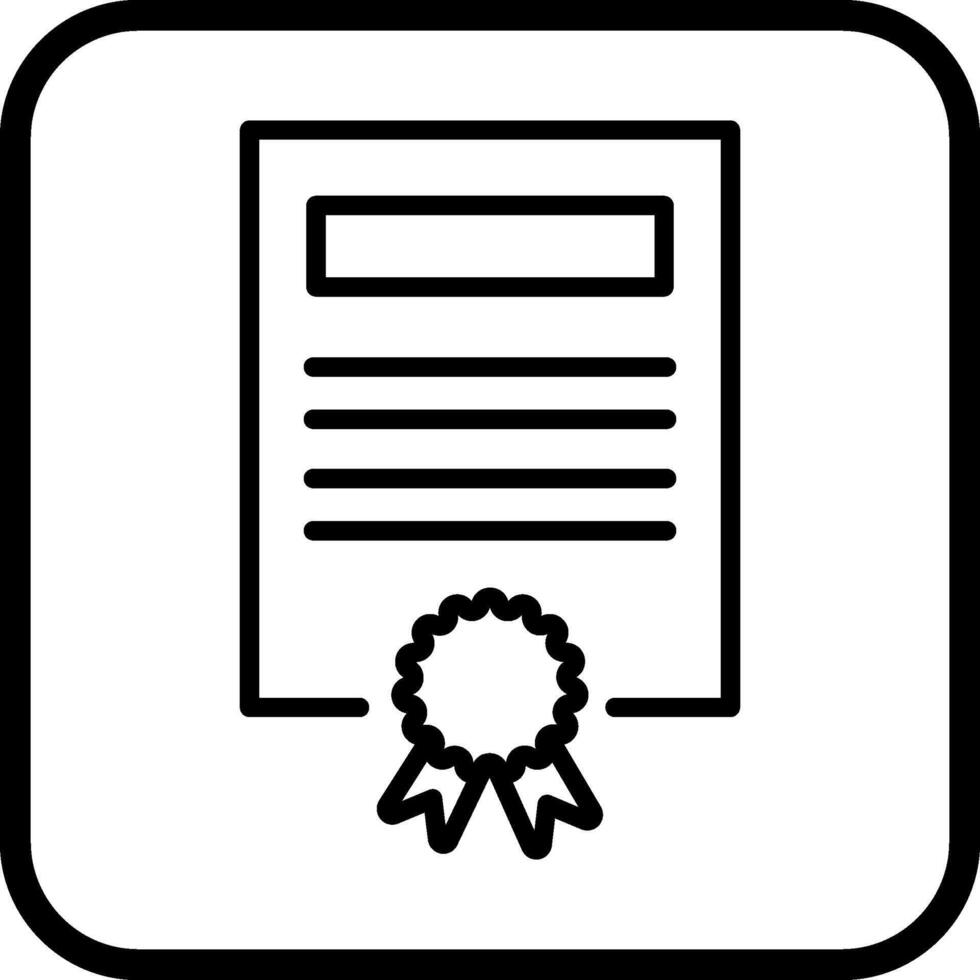 certificaat vector pictogram