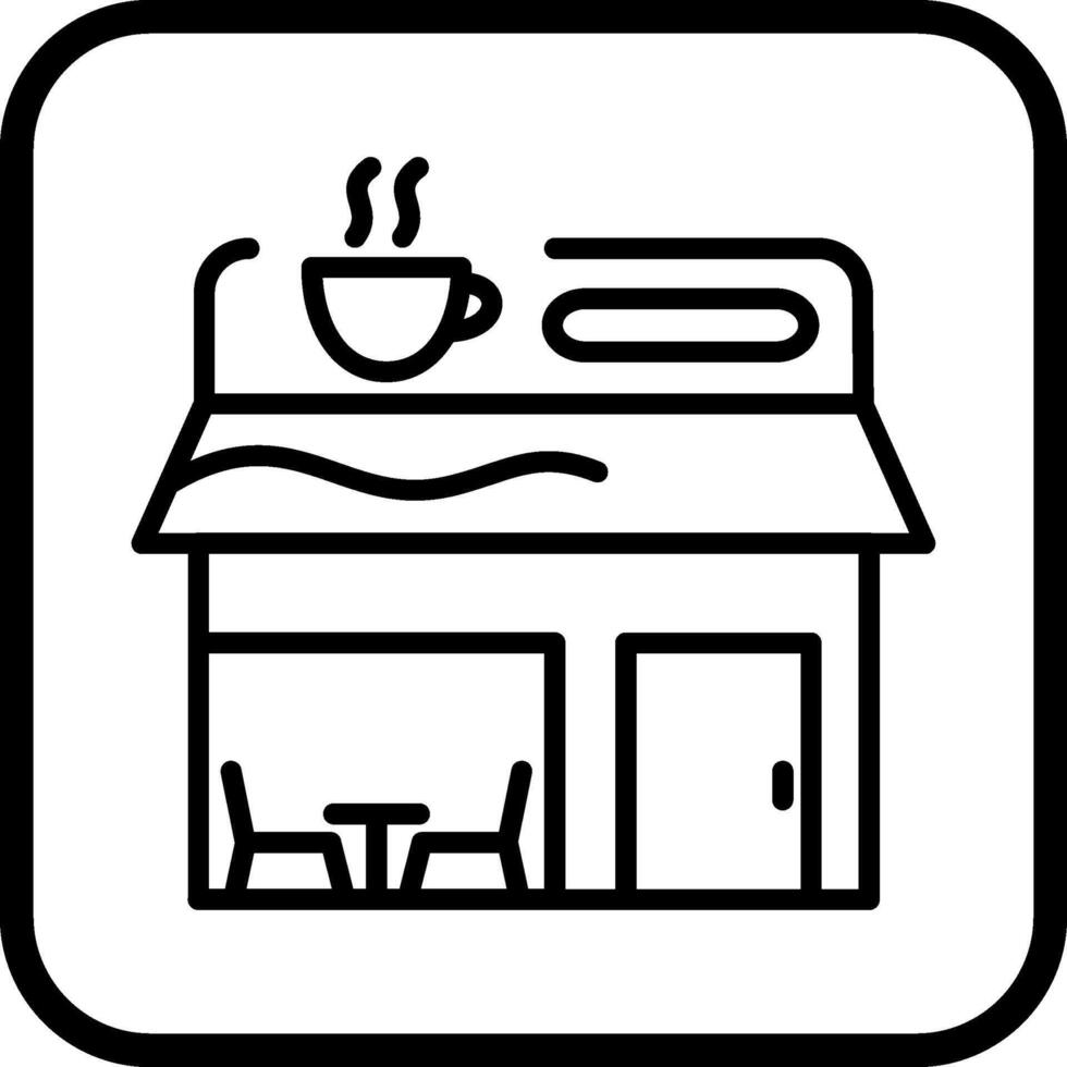 koffie winkel vector icoon