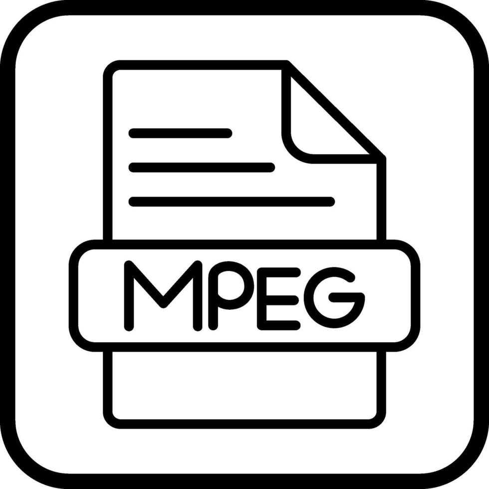 mpeg vector icoon