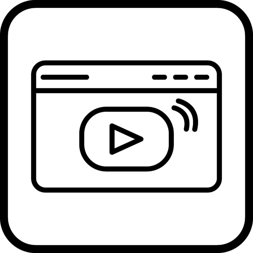 video streaming vector icoon