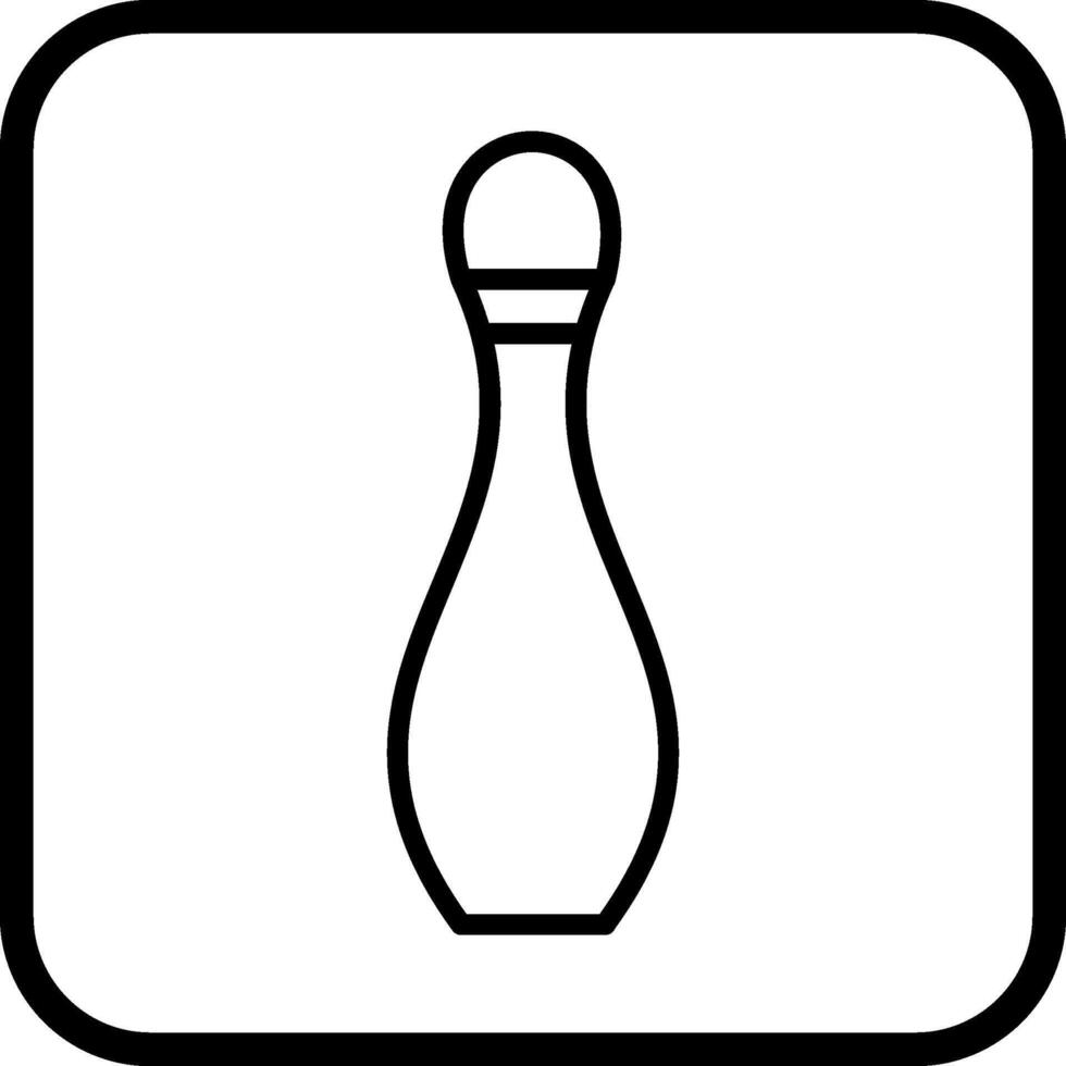 bowling pin vector icon