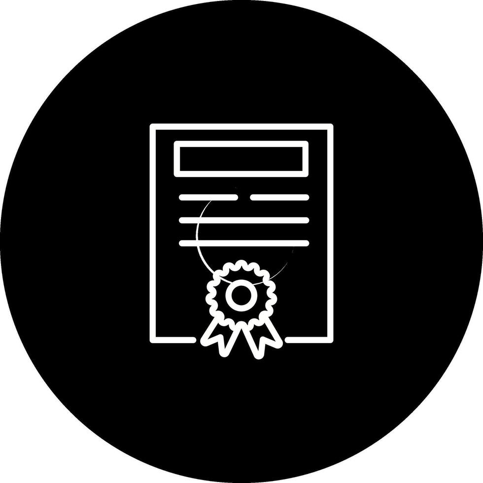 certificaat vector pictogram