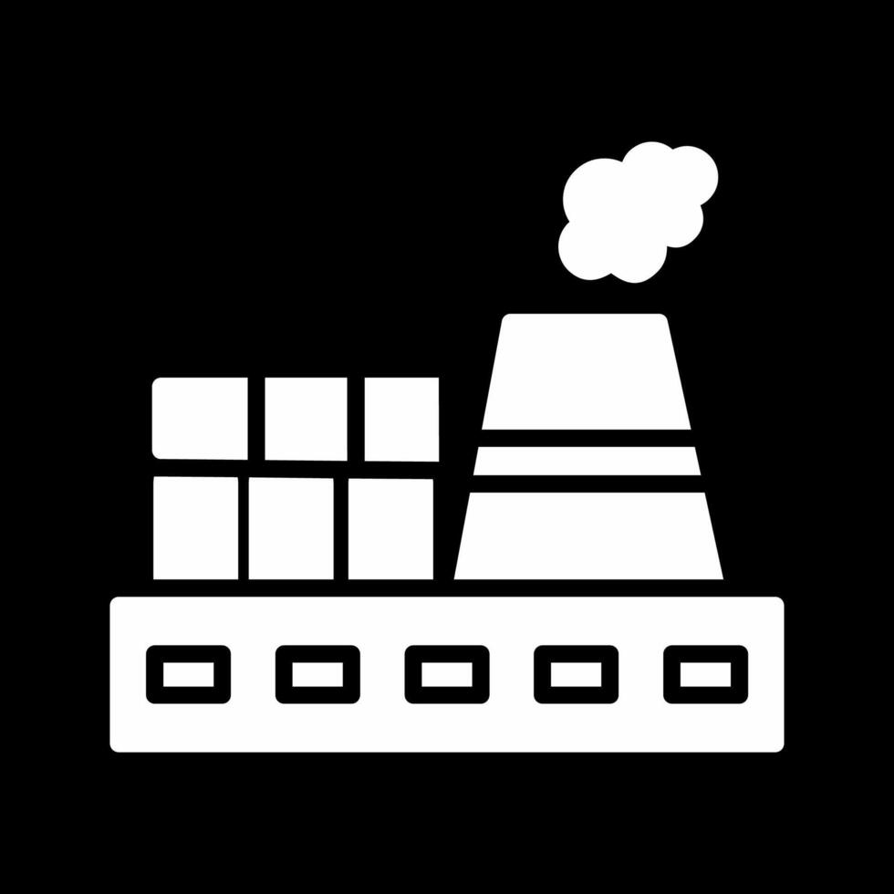 nucleair fabriek vector icoon