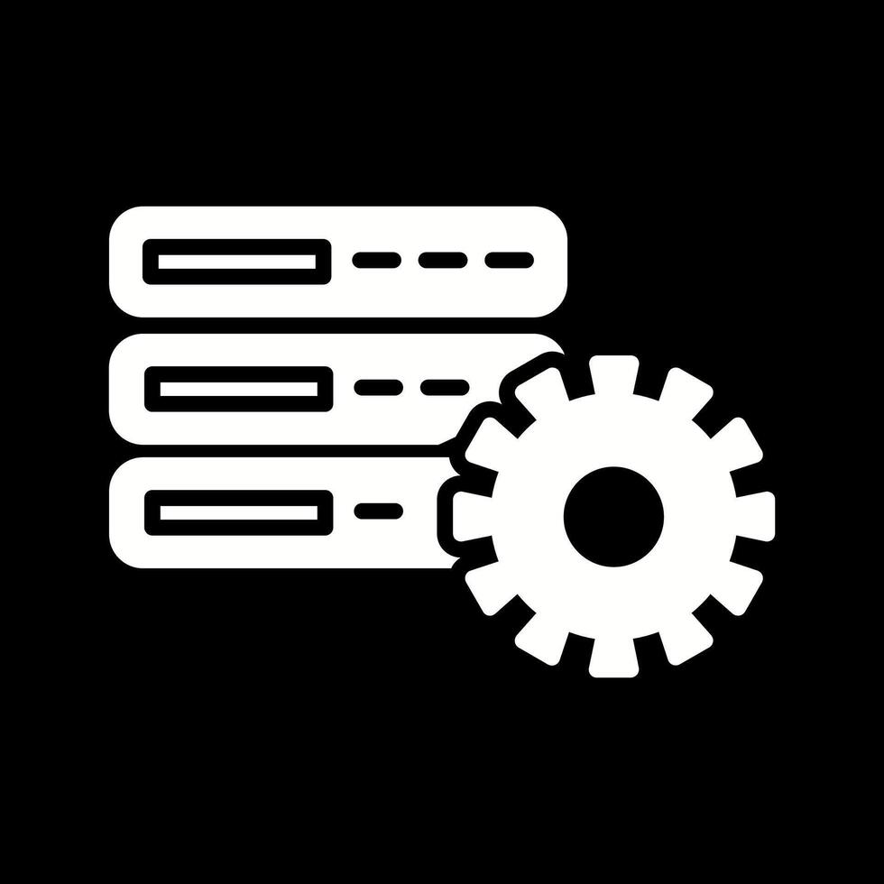 database instelling vector icoon