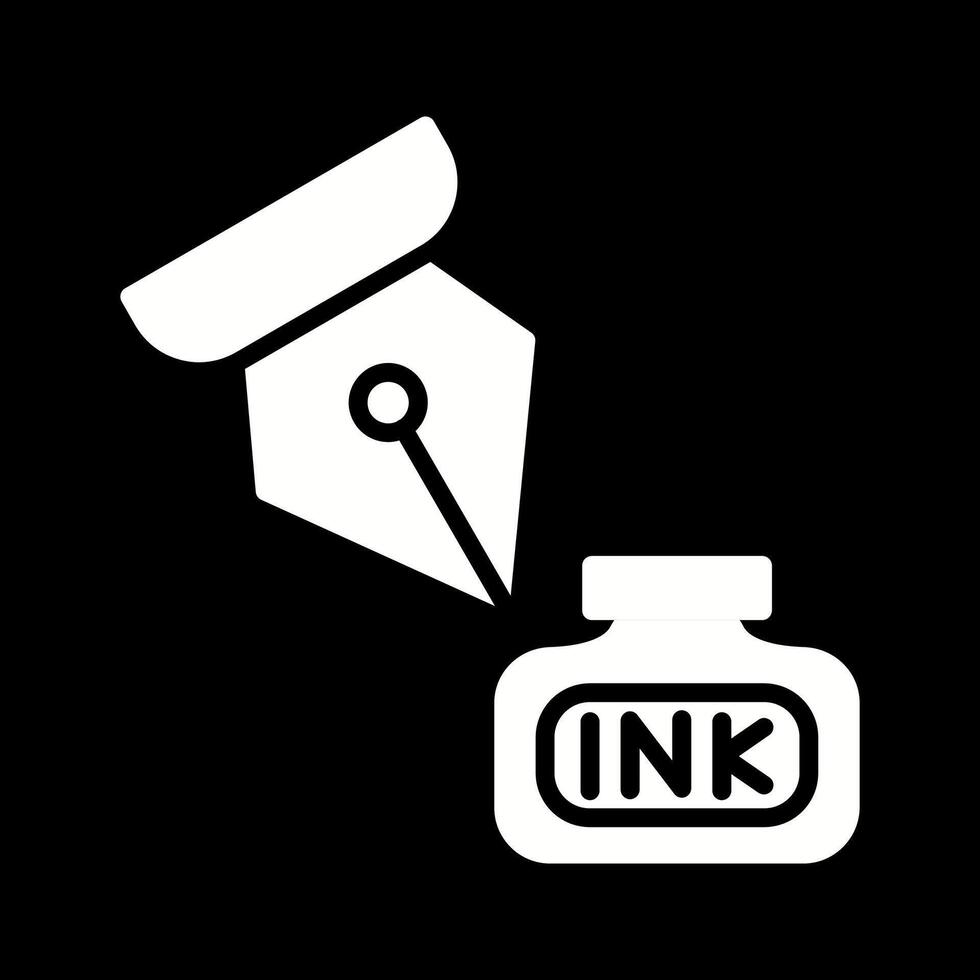 inkt en pen vector icoon