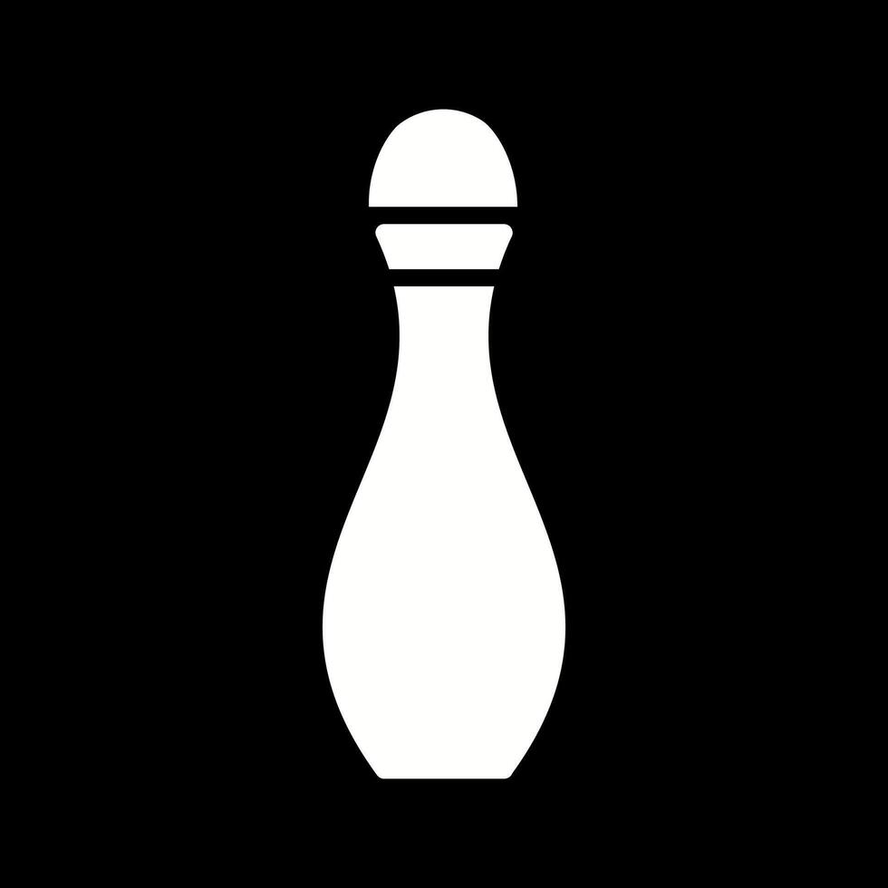 bowling pin vector icon