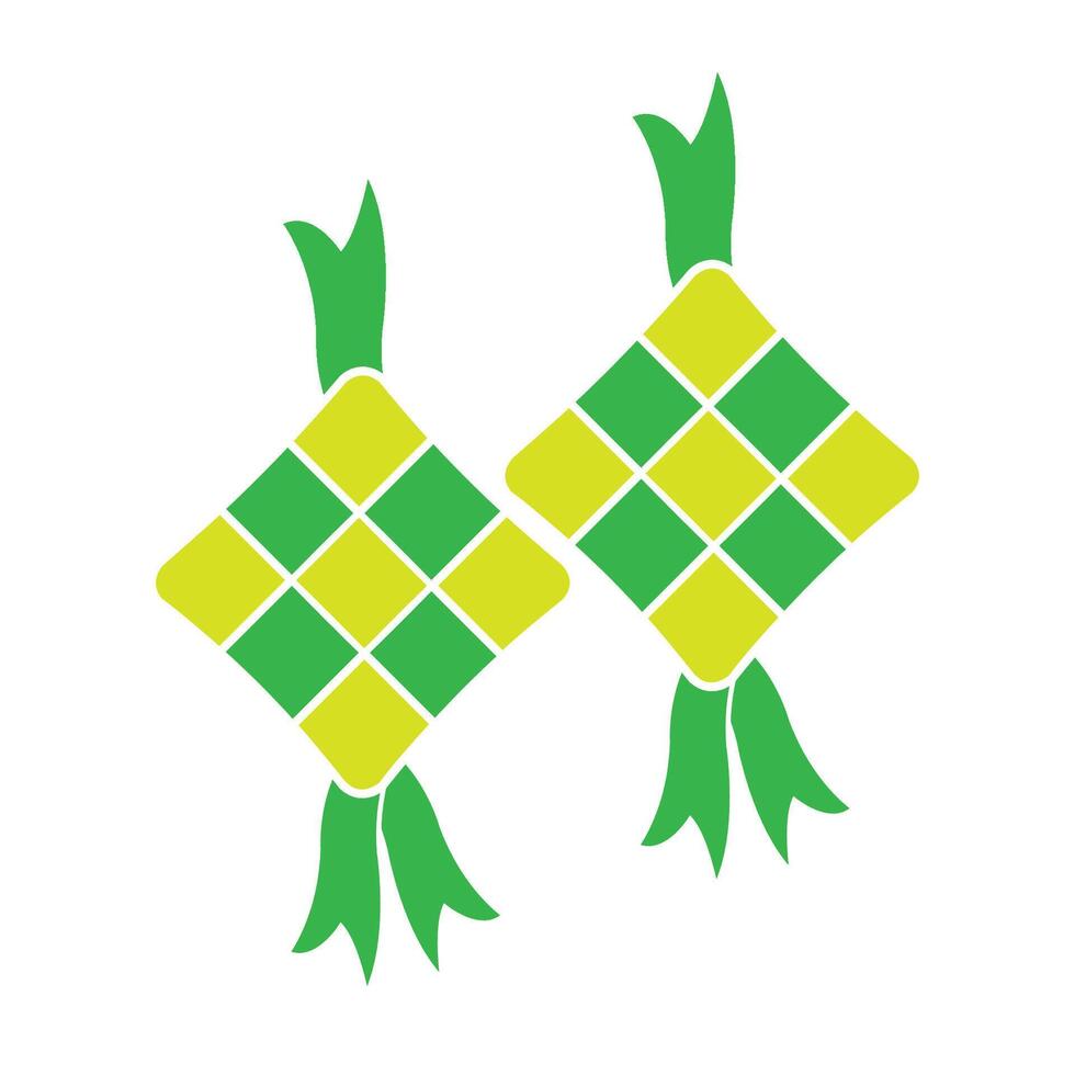 ketupat icoon logo vector ontwerp sjabloon