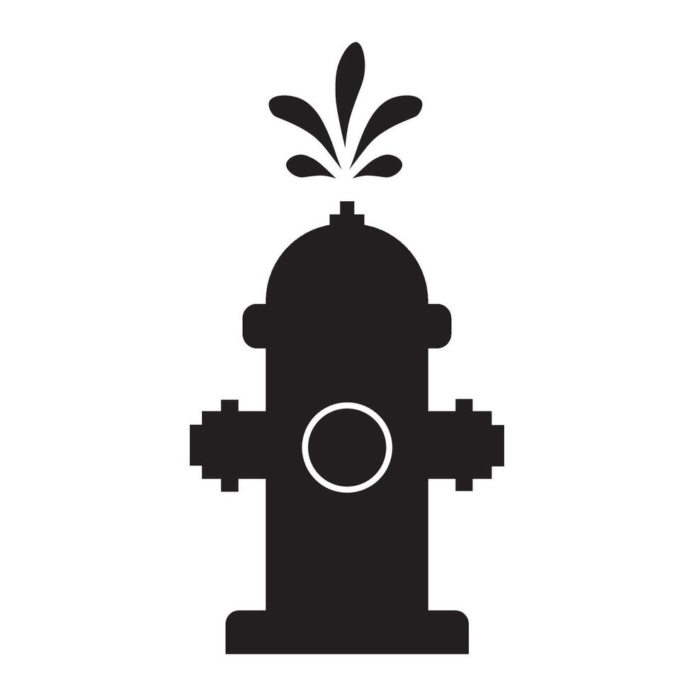 brand hydrant icoon logo vector ontwerp sjabloon