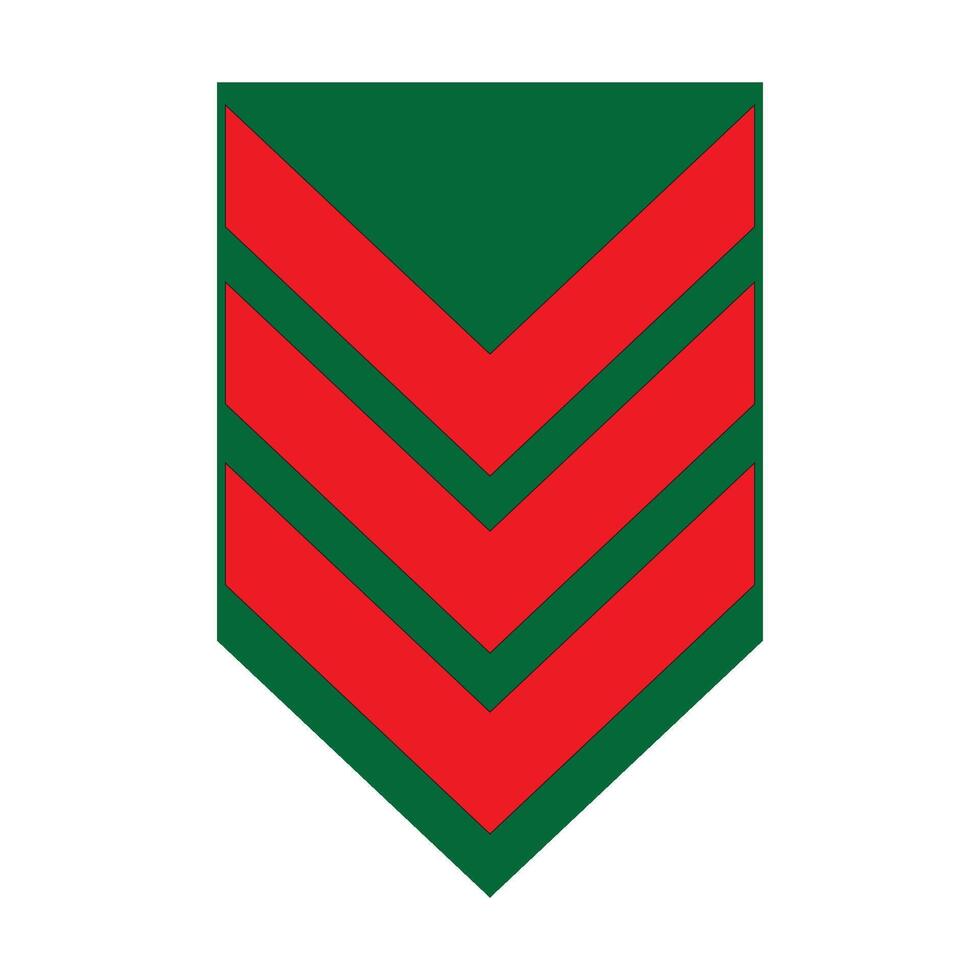 leger rang icoon logo vector ontwerp sjabloon
