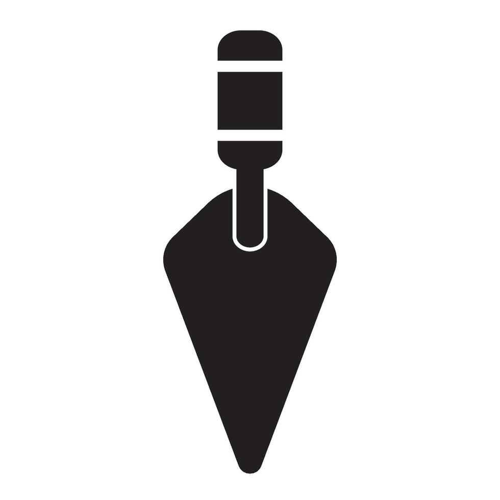 zand lepel icoon logo vector ontwerp sjabloon
