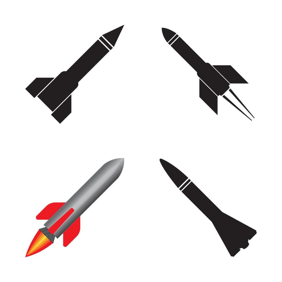raket icoon logo vector ontwerp sjabloon