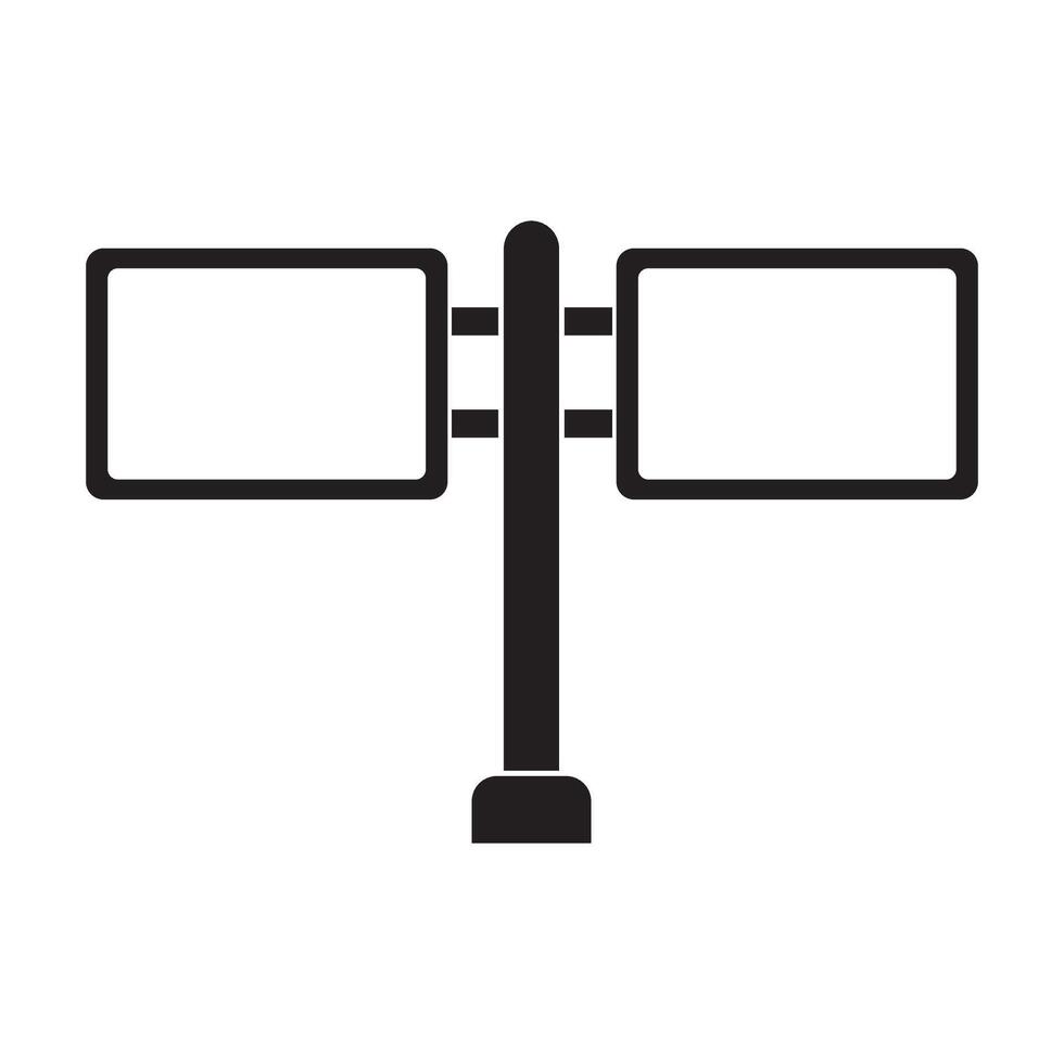 aanplakbord icoon logo vector ontwerp sjabloon