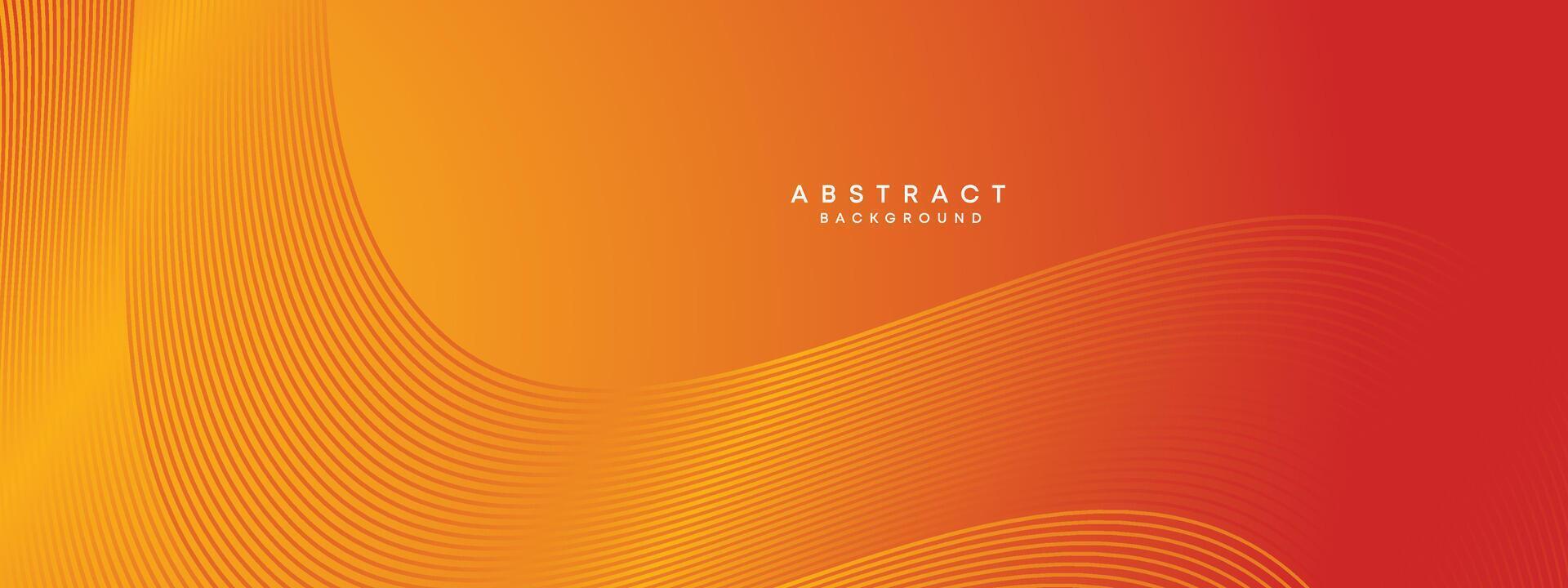 abstract rood, oranje golvend cirkels lijnen technologie achtergrond. modern oranje helling met gloeiend lijnen, glimmend meetkundig vorm diagonaal. voor brochure, omslag, poster, banier, website, kop, folder vector