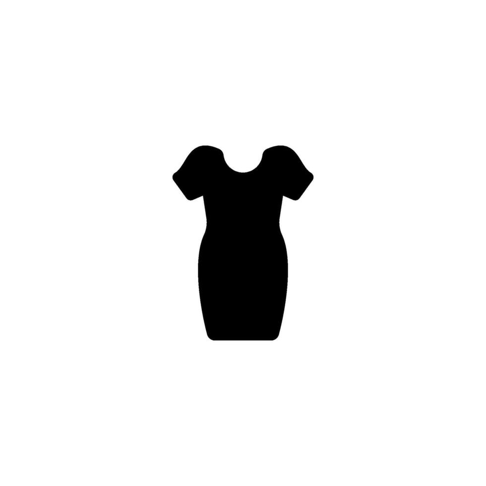 Dames jurk icoon vector ontwerp sjabloon